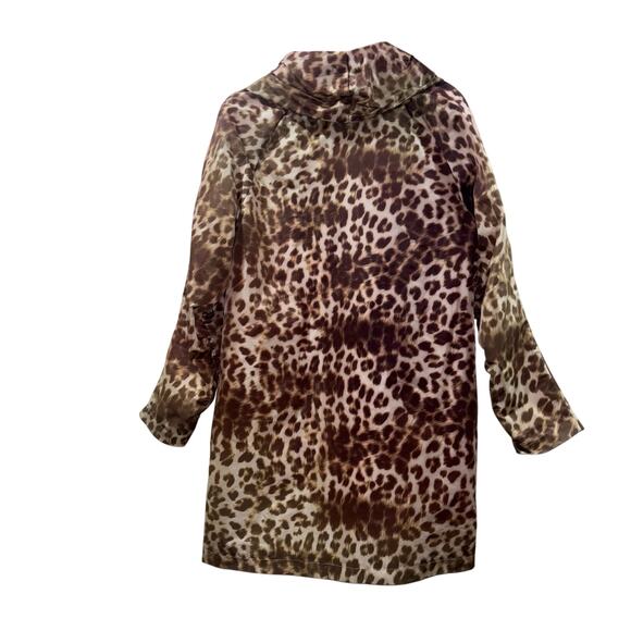 Adrienne Landau Cheetah Print Rain Jacket – Size Small - Picture 2 of 15